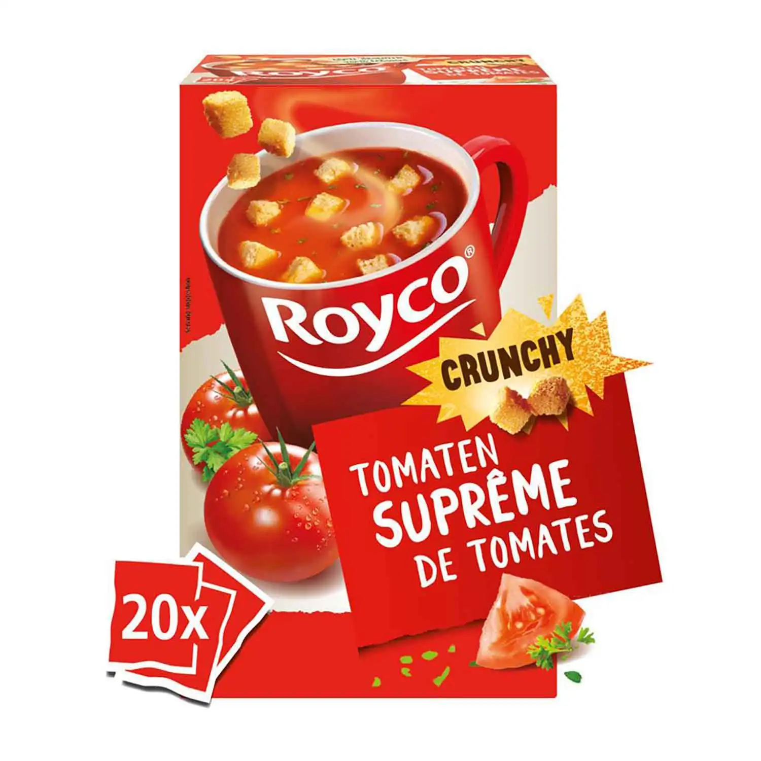20x Royco crunchy suprême tomates 20,7g