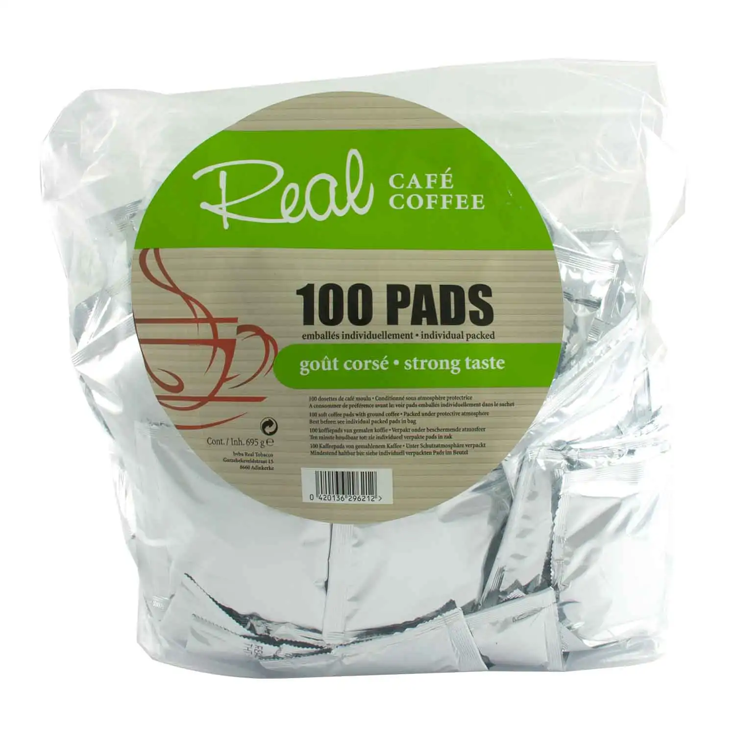 Real coffee strong 100 pads - Buy at Real Tobacco