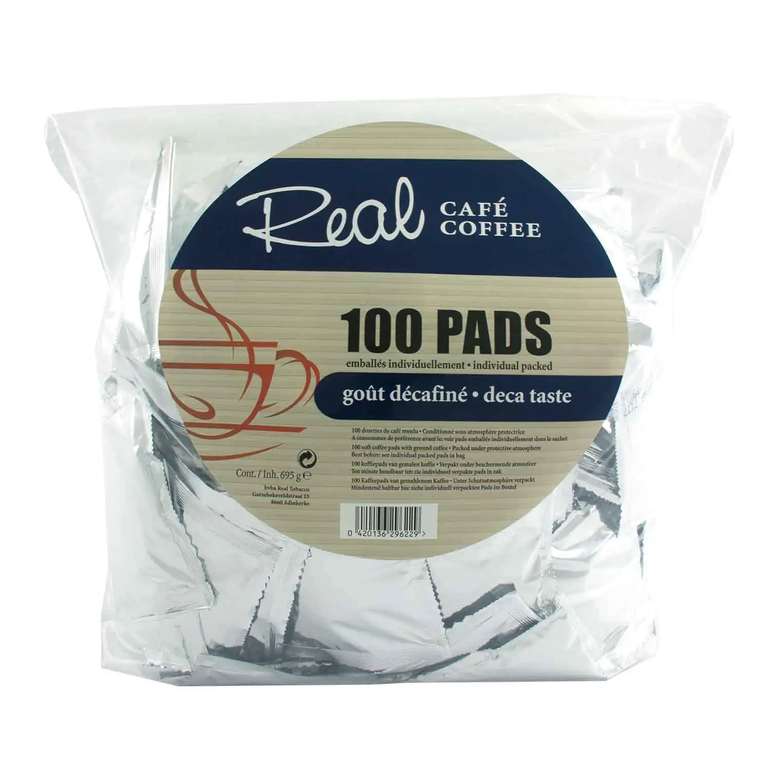 Real coffee deca 100 pads - Buy at Real Tobacco